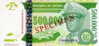 Gallery image for Zaire p78s: 500000 Nouveau Zaires