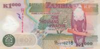 Gallery image for Zambia p44d: 1000 Kwacha