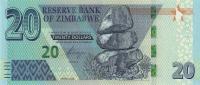 Gallery image for Zimbabwe p104: 20 Dollars