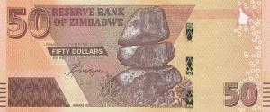 Gallery image for Zimbabwe p105: 50 Dollars