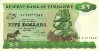 Gallery image for Zimbabwe p2b: 5 Dollars