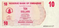 Gallery image for Zimbabwe p39: 10 Dollars