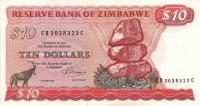 Gallery image for Zimbabwe p3b: 10 Dollars
