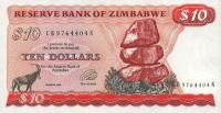 Gallery image for Zimbabwe p3e: 10 Dollars