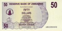 Gallery image for Zimbabwe p41: 50 Dollars