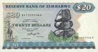 Gallery image for Zimbabwe p4a: 20 Dollars