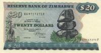 Gallery image for Zimbabwe p4c: 20 Dollars