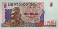 Gallery image for Zimbabwe p5b: 5 Dollars