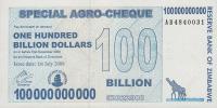 Gallery image for Zimbabwe p64: 100000000000 Dollars