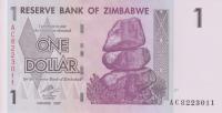 Gallery image for Zimbabwe p65a: 1 Dollar