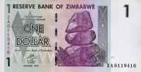 Gallery image for Zimbabwe p65r: 1 Dollar