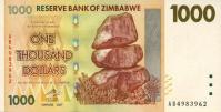 Gallery image for Zimbabwe p71: 1000 Dollars