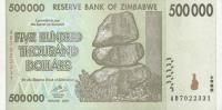 Gallery image for Zimbabwe p76a: 500000 Dollars