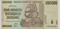 Gallery image for Zimbabwe p76b: 500000 Dollars