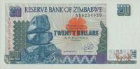 p7r from Zimbabwe: 20 Dollars from 1997