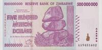 Gallery image for Zimbabwe p82: 500000000 Dollars