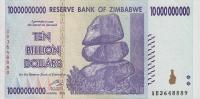 Gallery image for Zimbabwe p85: 10000000000 Dollars