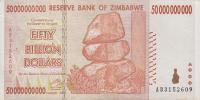 Gallery image for Zimbabwe p87a: 50000000000 Dollars