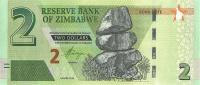 Gallery image for Zimbabwe p99a: 2 Dollars