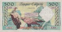 p117a from Algeria: 500 Francs from 1958