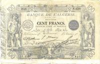 p74 from Algeria: 100 Francs from 1907