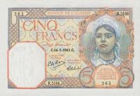 Gallery image for Algeria p77b: 5 Francs