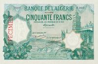 p80s from Algeria: 50 Francs from 1920