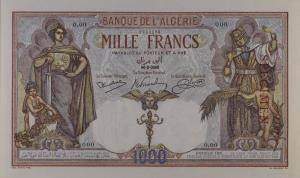 Gallery image for Algeria p83s: 1000 Francs