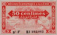 p97b from Algeria: 50 Centimes from 1944