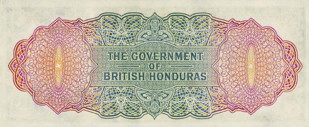 Back of British Honduras p20b: 1 Dollar from 1942
