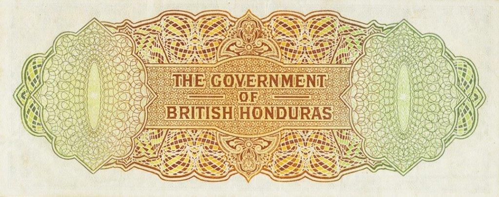 Back of British Honduras p27a: 10 Dollars from 1947