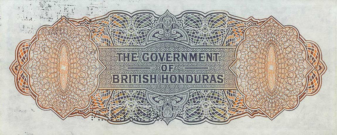 Back of British Honduras p29s: 2 Dollars from 1953