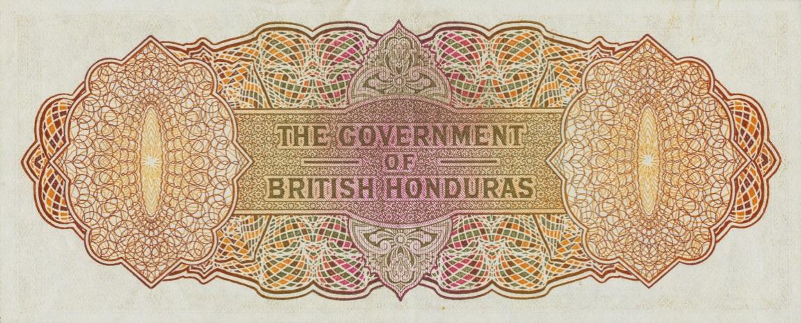 Back of British Honduras p32b: 20 Dollars from 1960