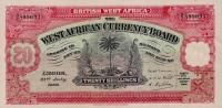 p8a from British West Africa: 20 Shillings from 1928