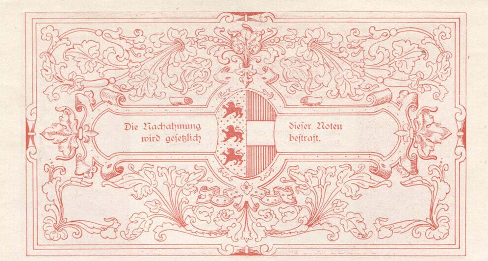 Back of Austrian States pS105b: 100 Krone from 1918