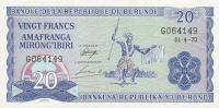 Gallery image for Burundi p21b: 20 Francs