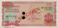 Gallery image for Burundi p27s: 20 Francs