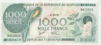 p31c from Burundi: 1000 Francs from 1987