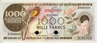 p31ct from Burundi: 1000 Francs from 1977