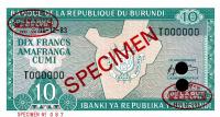 Gallery image for Burundi p33s: 10 Francs