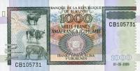 p46 from Burundi: 1000 Francs from 2009