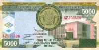 p48b from Burundi: 5000 Francs from 2011