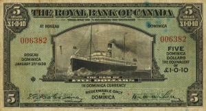 Gallery image for Dominica pS113a: 5 Dollars