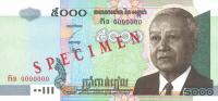p55s from Cambodia: 5000 Riels from 2001