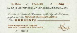 Gallery image for San Marino pS102: 200 Lire