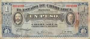 Gallery image for Mexico, Revolutionary pS529g: 1 Peso