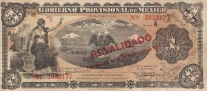 pS701b from Mexico, Revolutionary: 1 Peso from 1914