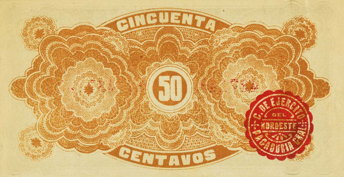 Back of Mexico, Revolutionary pS868: 50 Centavos from 1915