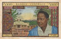 p9 from Cameroon: 5000 Francs from 1961