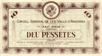 p9 from Andorra: 10 Pessetes from 1936